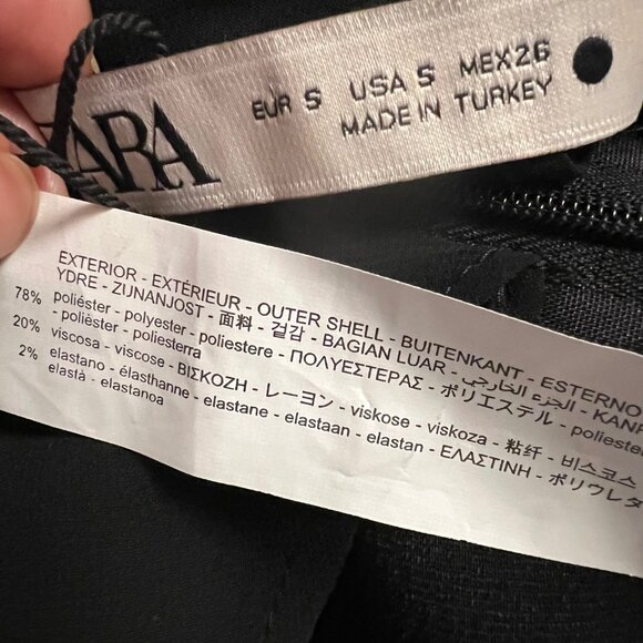 NEW Zara Knotted Strap Top in Black, Size S - Picture 16 of 16